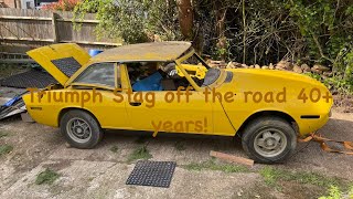 Barn Find 1978 Triumph Stag v8  failed restoration & off the road 40+ years!