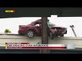 Crews respond to vehicle hanging off side of interstate in WV