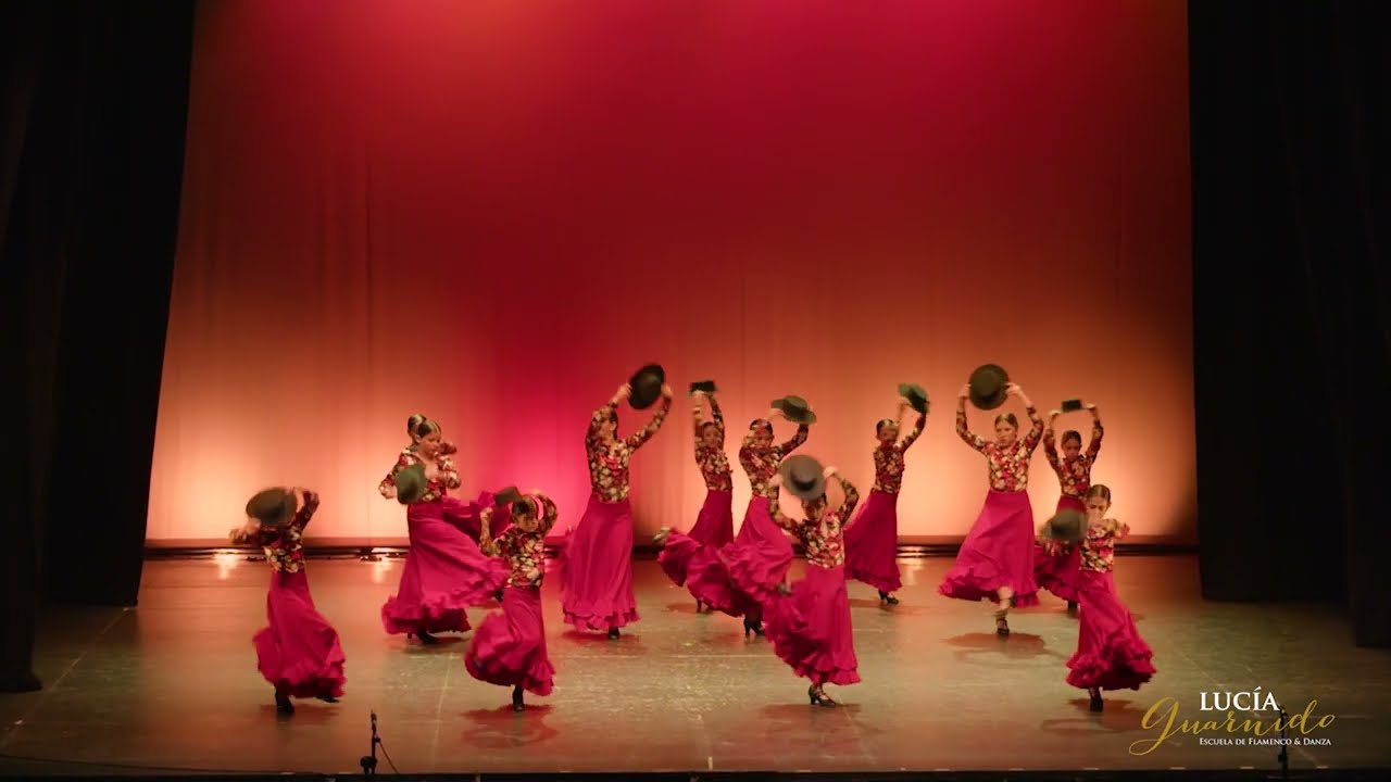 Flamenco niñas 1  Garrotín. Fin de Curso 2023. Escuela Lucía Guarnido