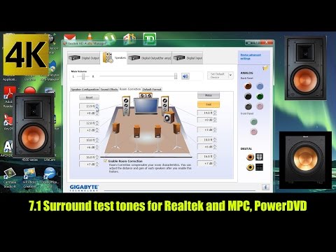 7.1 DTS HD MA (dtshd) surround pink noise test files for each speaker calibration 4k