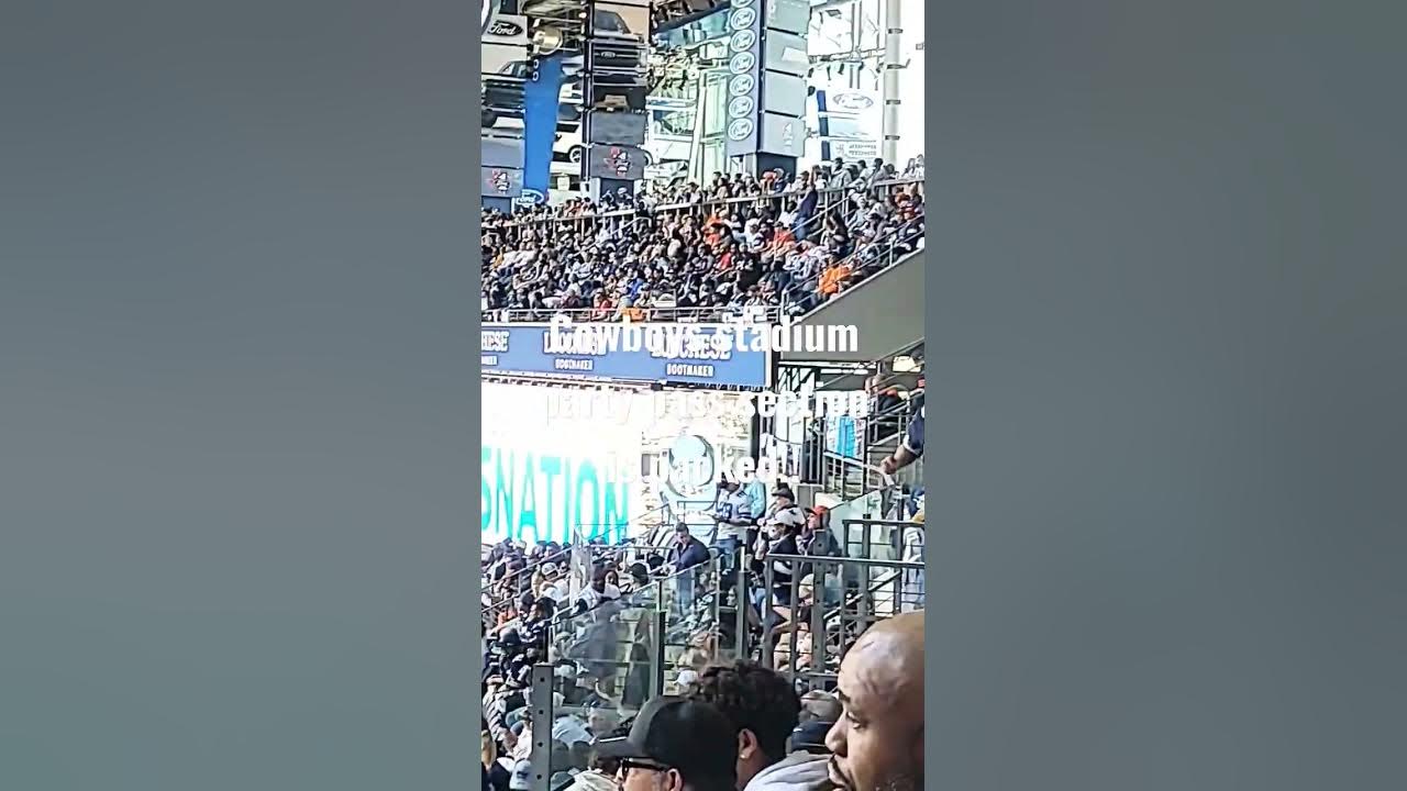Dallas Cowboys standing room only section. 50? to get in, then stand