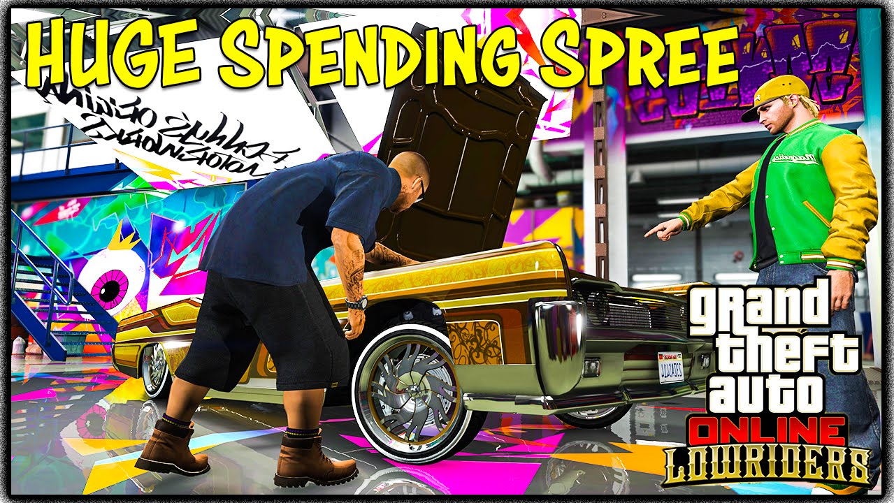GTA 5 Online LOWRIDER DLC SPENDING SPREE! NEW Car
