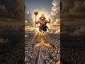 Flying With Hanuman Ji To Ram Mandir 🚩😳 #ai #trending #shorts #hanuman #birthday