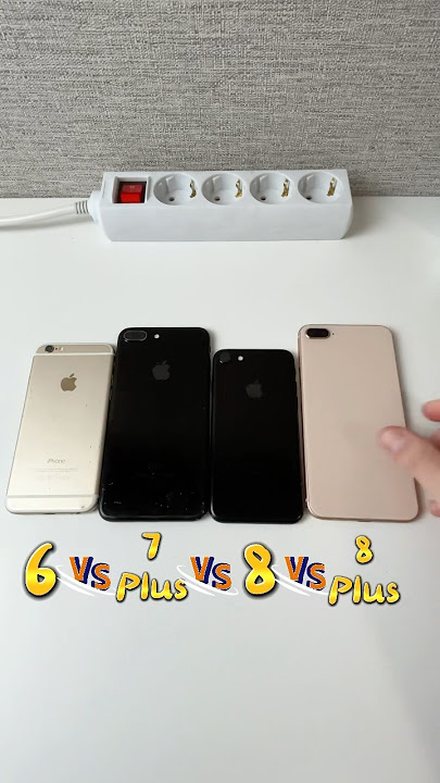 iPhone 6 VS 7 Plus VS 8 VS 8 Plus Power On Boot Test Speed Comparison 2025