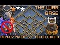 TH 9 (TOWN HALL 9) ANTI 2 STARS WAR BASE WITH BOMB TOWER || NEW UPDATE || CLASH OF CLANS