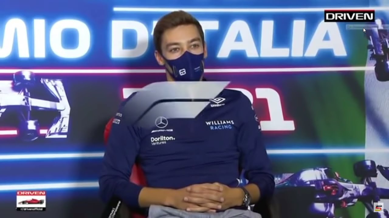 George Russell habla de Juan Pablo Montoya-George Russell speaks about ex-f1 Driver Montoya. 