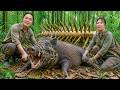 Tracking Giant Wild Boars Deep in the Forest - Preparing a Special With Smoked Pork | SURVIVAL ALONE