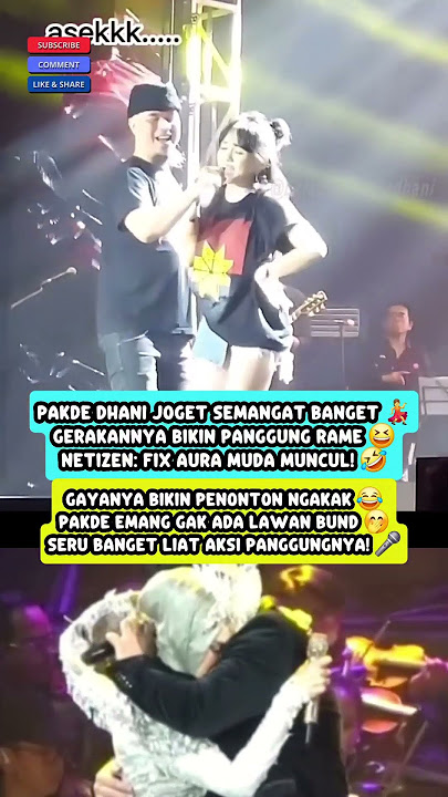 Pakde Ahmad Dhani Asik Banget Joget di Panggung! Mulan marah nggak ya😁