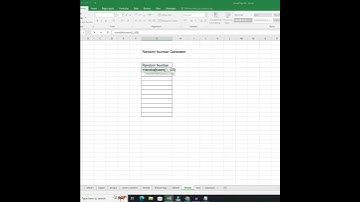 random number generator excel tamil #shorts