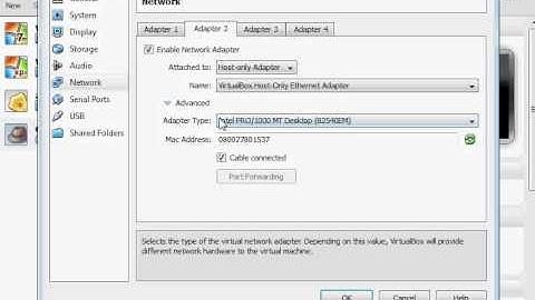 Network Virtual Machine Settings for linux SSH