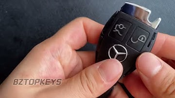 How to change 3button Smart car key shell for Mercedes Benz A B E C S W203 W204 W205 W211 W210 W212