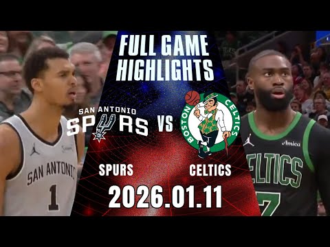 【2025-26 NBA】0111 #聖安東尼奧馬刺 vs #波士頓塞爾提克 全場賽事精華｜ FULL GAME HIGHLIGHTS｜2025-26 NBA 鎖定緯來！