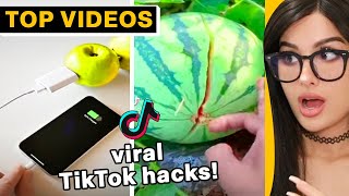 Top TIKTOK HACKS You MUST SEE! | SSSniperWolf