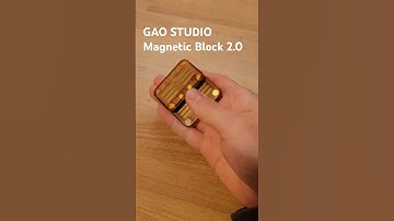 [Link in description]GAO STUDIOMagnetic Block 2.0 #fidget #fidgettoys  #フィジェットトイ #edc #fidgetslider