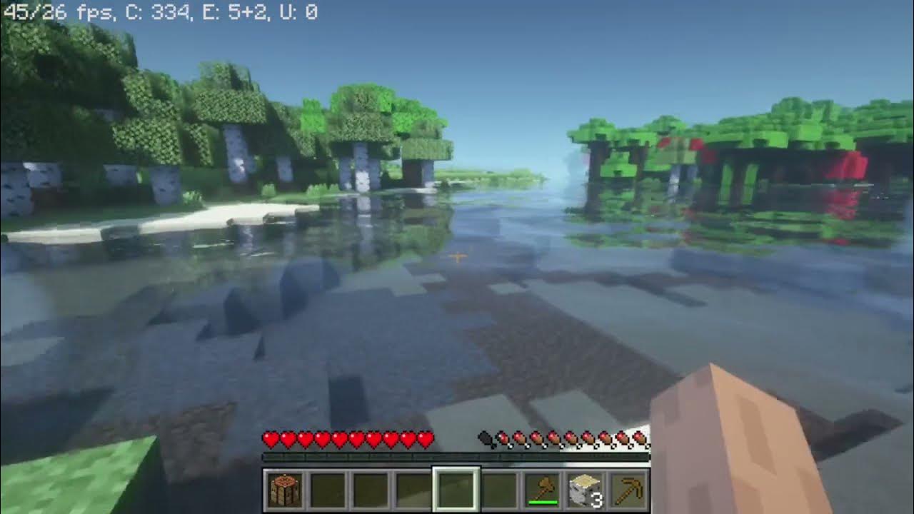 GT 1030 Minecraft regular and shaders test! YouTube
