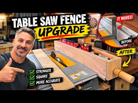 DIY Table Saw Fence Upgrade | Fixing My Titan Table Saw