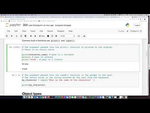 004d Built-in functions: print and input