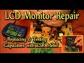 LCD Monitor Repair - Replacing & Testing Capacitors with ESR Meter
