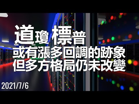 美股 道瓊及標普 或有漲多回調的跡象, 但多方格局仍未改變 7/6