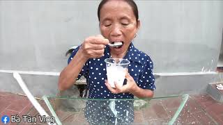 Bà Tân Vlog   Làm Cốc Sữa Chua Mít Khổng Lồ 60 Lít Sẽ NTN