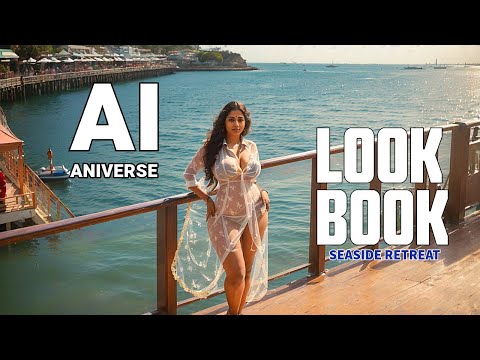 [4K] Indian Lookbook Model video: Radha Explores the Seaside Pier Ep 2