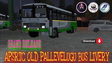 🥰💥❤️‍🔥Grand Release apsrtc old pallevelugu bus livery