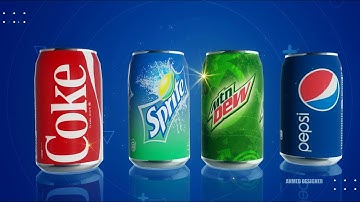 A commercial for Coca Cola and Pepsi  Mountain  Spritei after effect 3d element