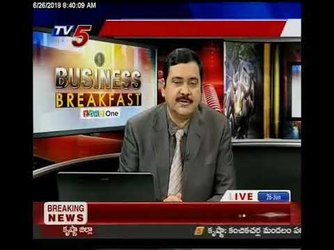 trading screen 26th June 2018 TV5 News Business Breakfast