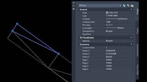 50-  CIVIL 3D CREATE SURFACE FROM 3D FACE OBJECTS