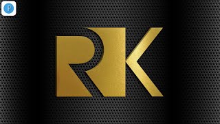 Professional RK 3D Logo Design In Pixellab 🔥