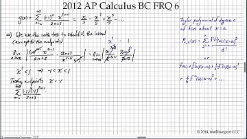2012 AP Calculus BC FRQ 6