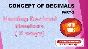 HOW TO WRITE NUMBER NAME OF DECIMALS I How to write decimals in words I How to read decimal numbers
