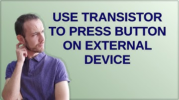 Arduino: Gebruik transistor om knop op extern apparaat in te drukken