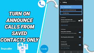 How To Turn On Announce Calls From Saved Contacts Only On Truecaller App screenshot 4