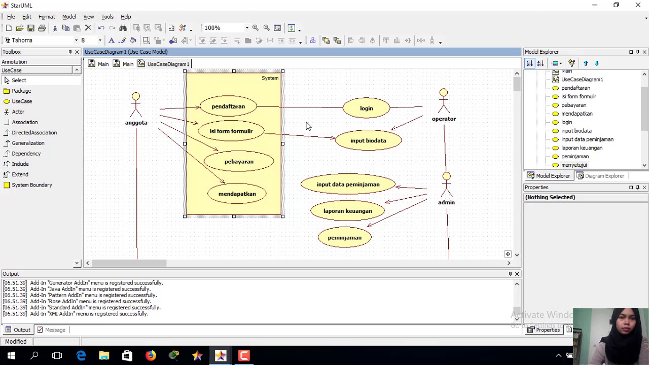 Диаграмма состояний в staruml