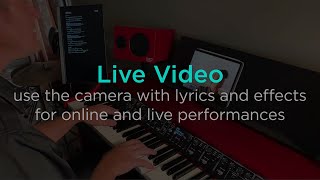 Using Live Video with Lyrics and Effects for Online Performances screenshot 5