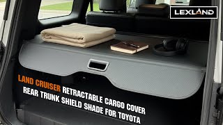 Land Cruiser Retractable Cargo Cover Rear Trunk Shield Shade for Toyota
