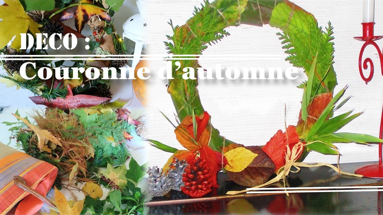 Couronne feuilles d'automne DIY pour enfants