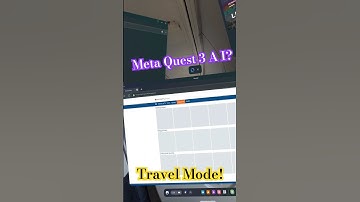 Meta Quest 3 AI in Travel Mode on a Flight. #metaquest3