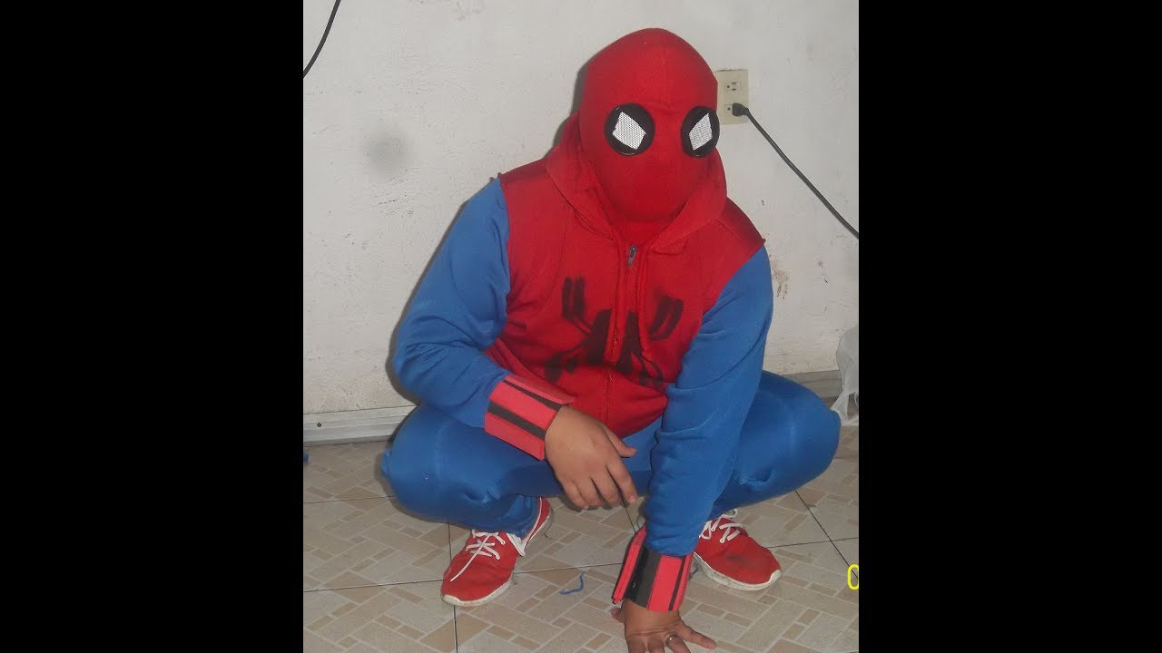 Disfraz de spiderman Homecoming casero. DIY -resubido- - YouTube