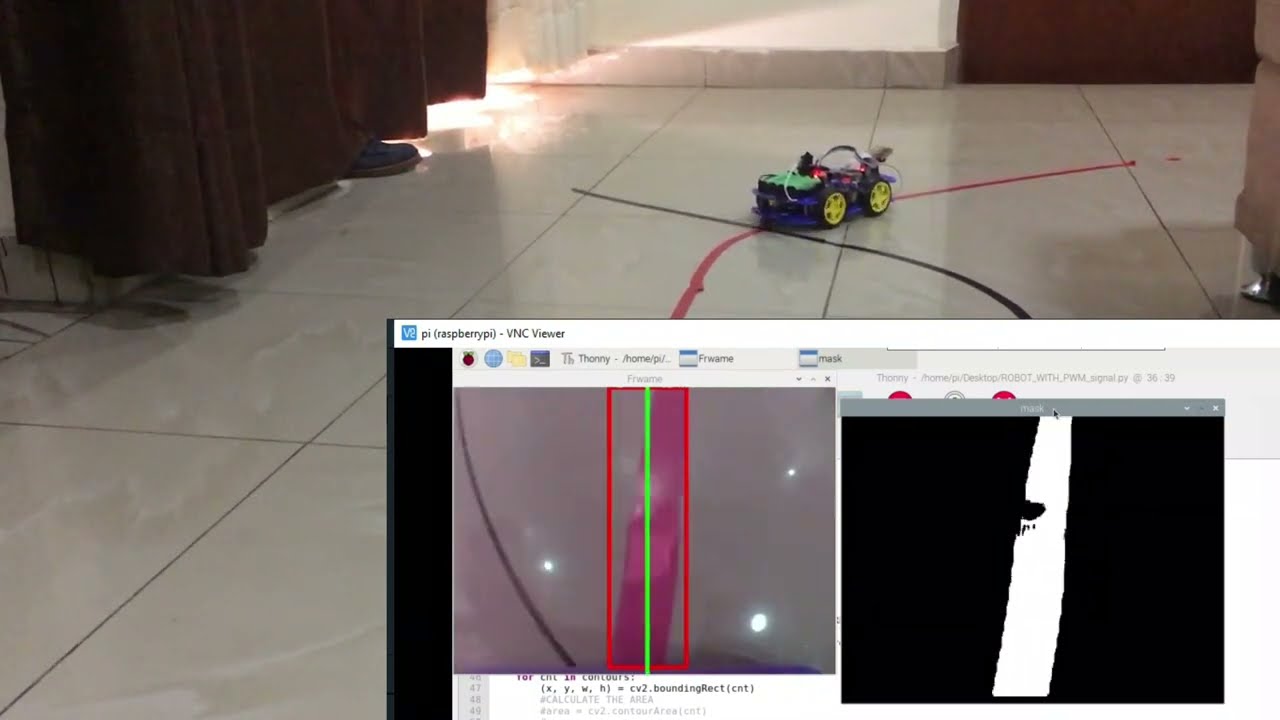 Using Computer Vision For Line Following Robot