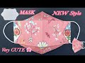 NEW Design DIY Face Mask Hawk Style VERY CUTE | Face Mask Sewing | NO FOG Glasses Wearer FACE MASK