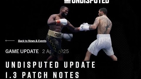 This Boxing NOW A MASTERPIECE The NEW Undisputed Update 1.3 Patch a MIRACLE - Crawford VS Benn
