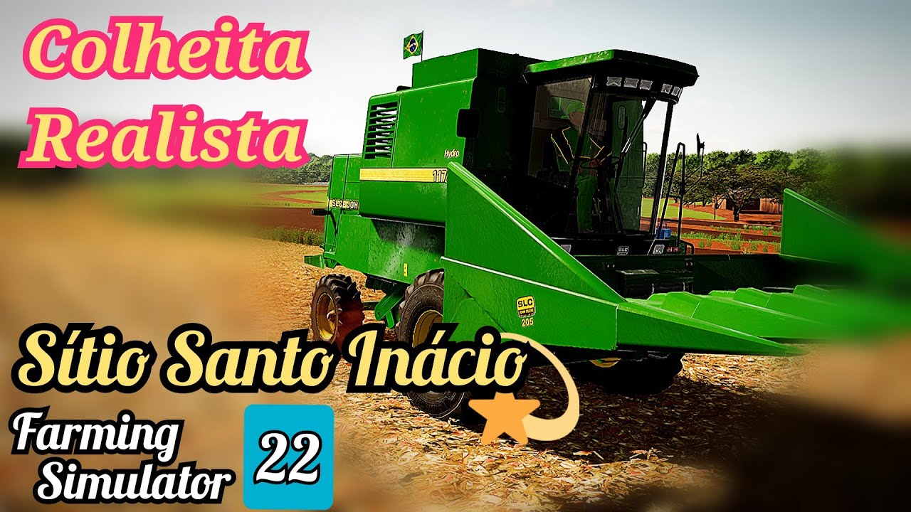 COLHEITA REALISTA DE MILHO - SITIO SANTO INÁCIO - FARMING SIMULATOR 22