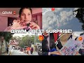 Best College Day! 🥺❤️ | GRWM + Surprise Gift 🎁