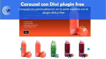 Carousel con Divi plugin free