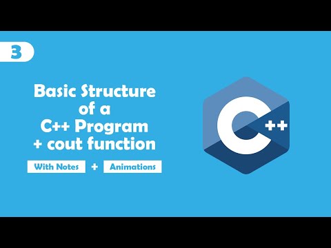 Basic structure of C++ program and cout function in C++ | C++ Course in Urdu Hindi | Lecture 3.