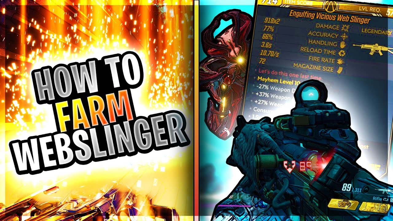 Borderlands 3 │How to FARM The WEBSLINGER! (Legendary Review)