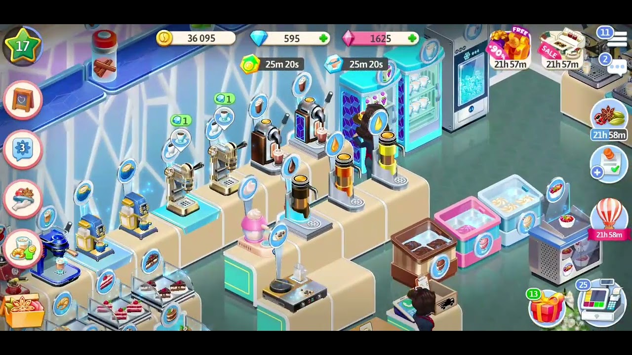 My cafe level 17. Recipes chocolate cake $60,000. Jello $140,000 