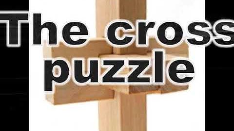 Wooden cross puzzle solution